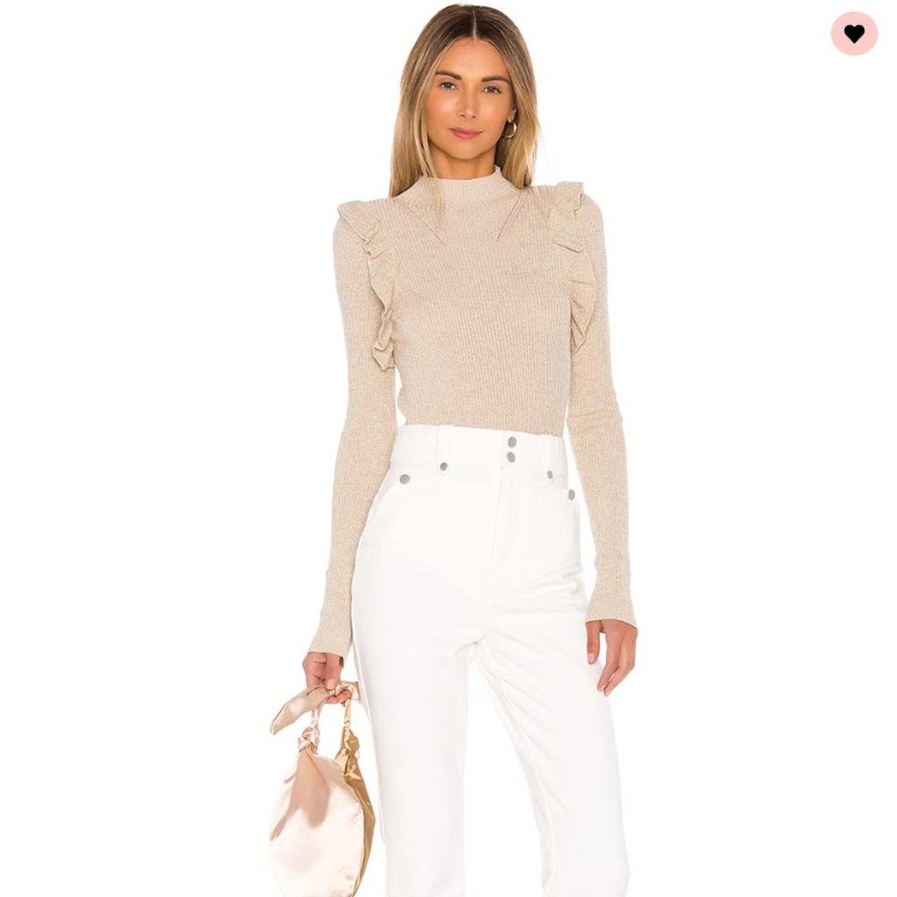 MAJORELLE Gold Annie Sweater xs